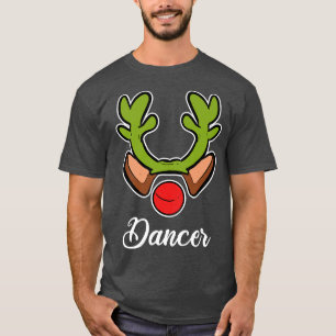 Camiseta Dancer Reindeer Christmas Costume Ugly Christmas S