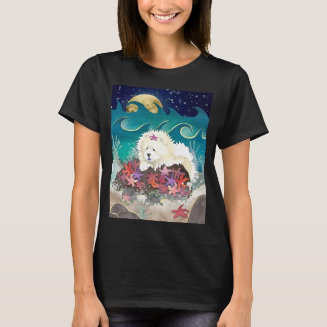 Camiseta DANCIN CON EL ESTRELLA DE LA COPA DE LA crema STAR (Anverso)