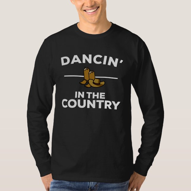 Camiseta Dancin  In The Country Country Music Lyrics (Anverso)
