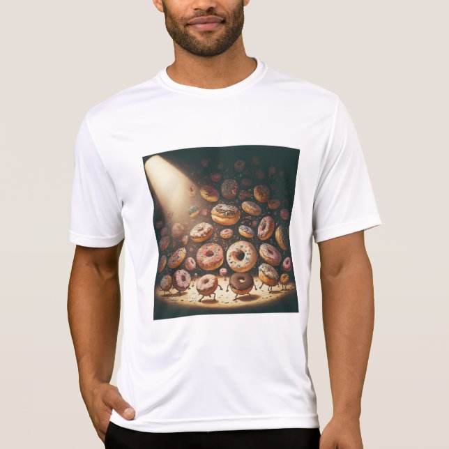 Camiseta Dancing Doughnuts Surreal Bakery (Anverso)