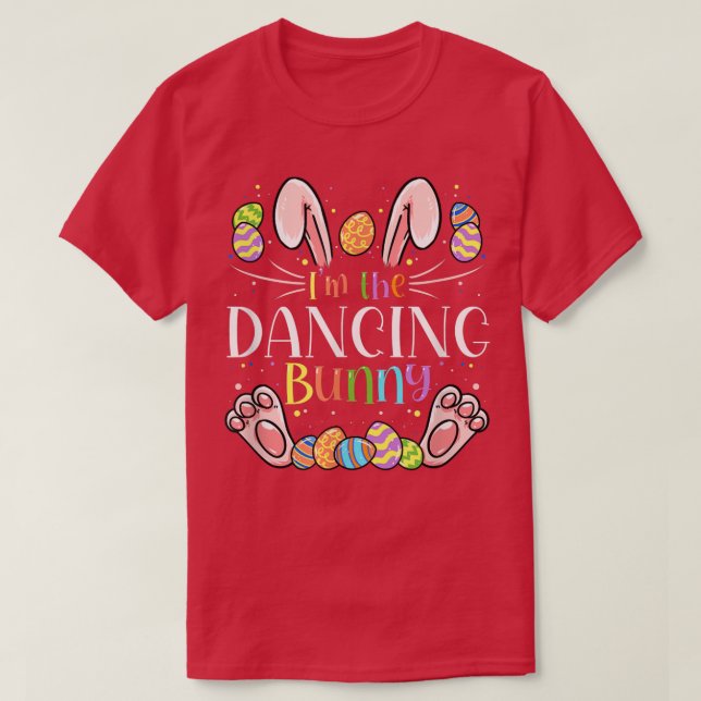 Camiseta Dancing Easter Matching Family Party Bunny Face Co (Diseño del anverso)