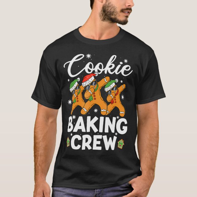 Camiseta Dancing Gingerbread Man Cookie Baking Crew Christm (Anverso)
