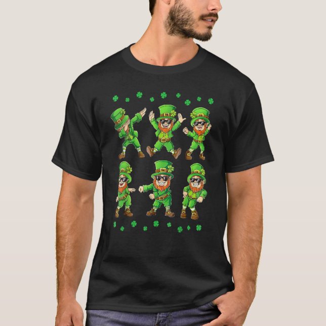 Camiseta Dancing Leprechauns en el Día de San Patricio (Anverso)