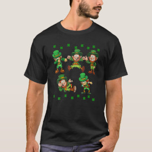 Camiseta Dancing Leprechauns St Patrick's Day Funny Boys Gi