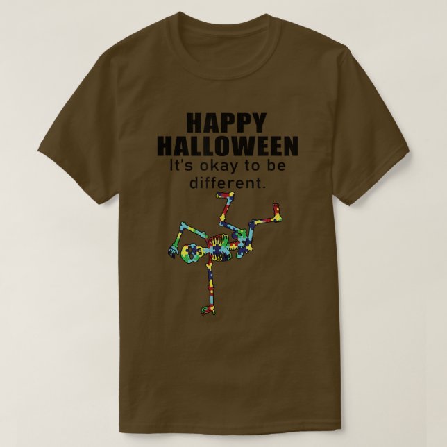 Camiseta Dancing skeleton Dance Scary Happy Halloween  (Diseño del anverso)