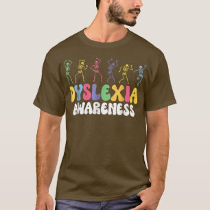 Camiseta Dancing Skeleton Dislexia Conciencia Dislexia Ment