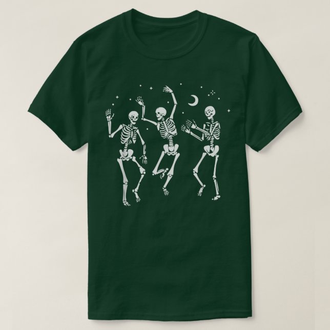Camiseta Dancing Skeleton Halloween Party Funny  (Diseño del anverso)