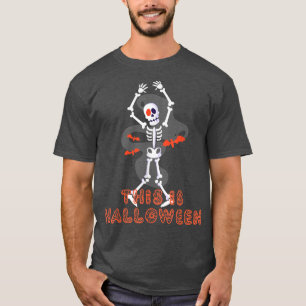 Camiseta Dancing Skeleton Quiere Divertirse Esto Es Hallowe
