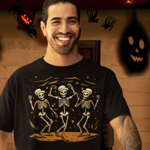 Camiseta Dancing Skeleton Trio Vaudeville Act