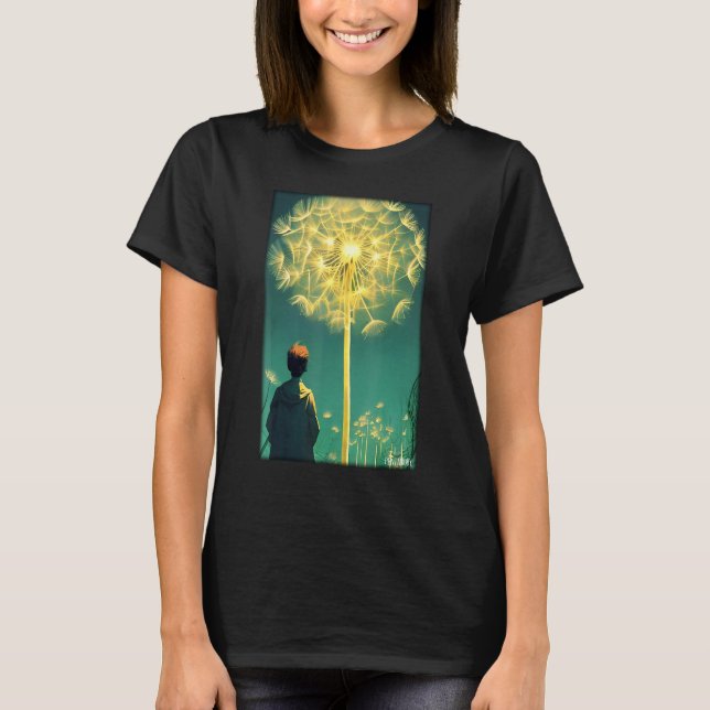 Camiseta Dandelia Basket Flower Spring Meadow Green (Anverso)