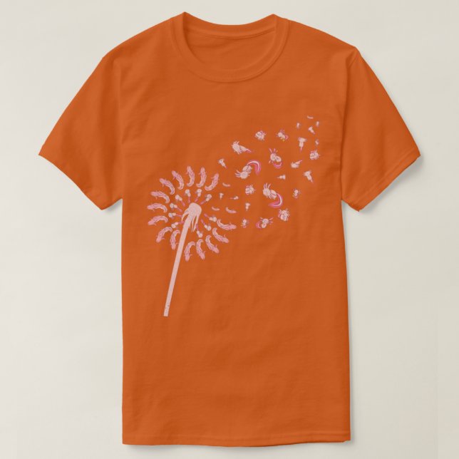 Camiseta Dandelion Axolotl (Diseño del anverso)