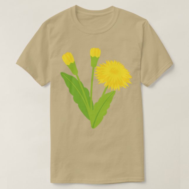 Camiseta Dandelion colorida (Diseño del anverso)