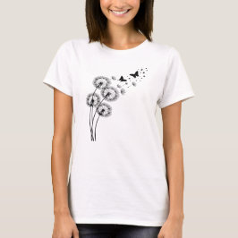 Camiseta Dandelion con mariposas