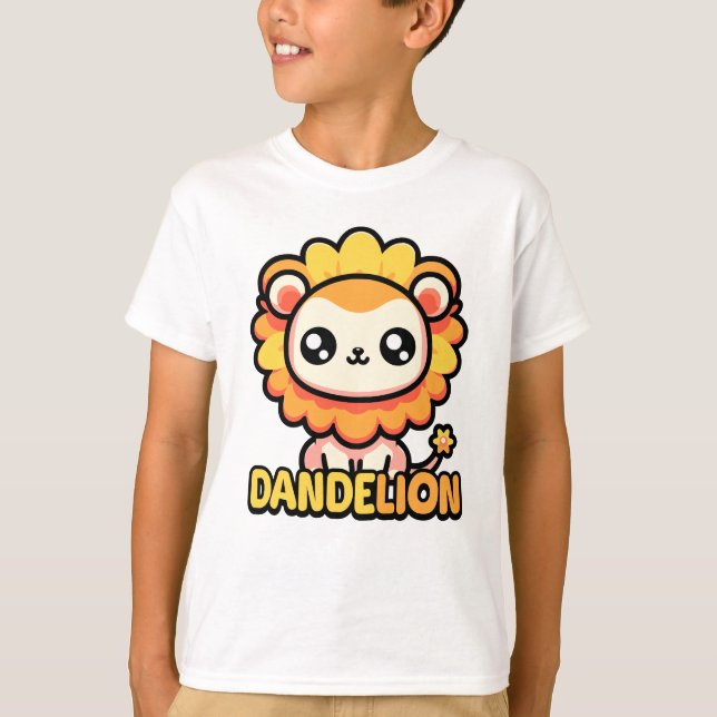 Camiseta ¡Dandelion! Cute Dandelion Lion Pun (Anverso)