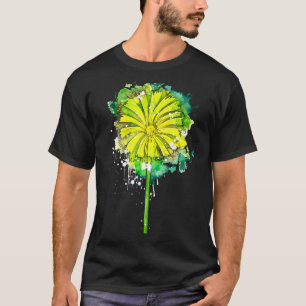 Camiseta Dandelion dandelion flor botánico acuarela suma