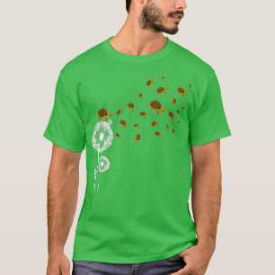 Camiseta Dandelion Flower Animal Mascota Turtle
