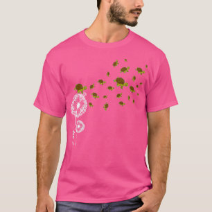Camiseta Dandelion Flower Animal Mascota Turtle