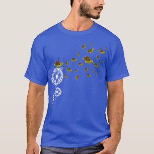 Camiseta Dandelion Flower Animal Mascota Turtle
