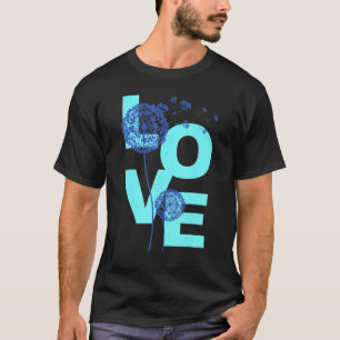 Camiseta Dandelion Flower Print Lucky Charm Love 1