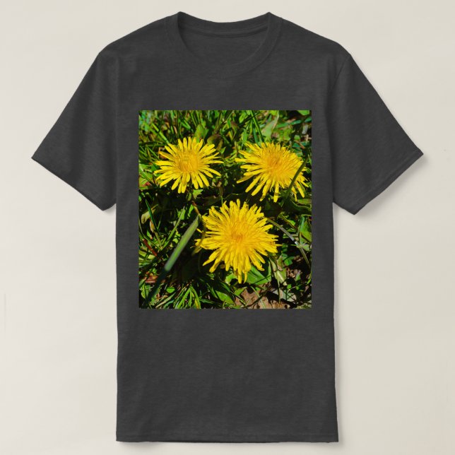 Camiseta Dandelion Flower Trio 1 (Diseño del anverso)
