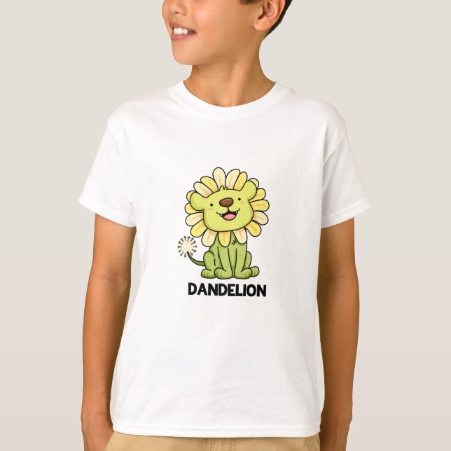 Camiseta Dandelion Funny Lion Pun (Anverso)