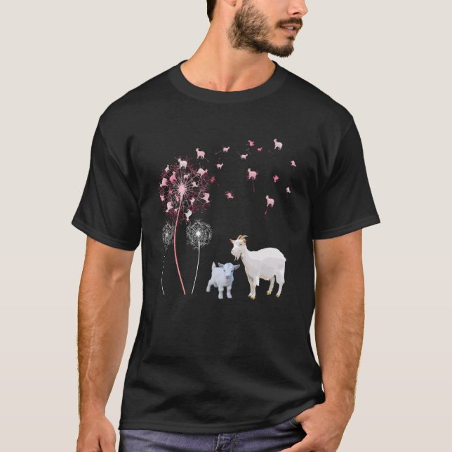 Camiseta Dandelion Goat Cute Granjero Floral Dandelion S (Anverso)