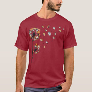 Camiseta Dandelion Hamster Flor Shirt Cute Tree Regalo