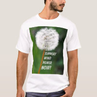 Camiseta Dandelion Seed Head Wind Power