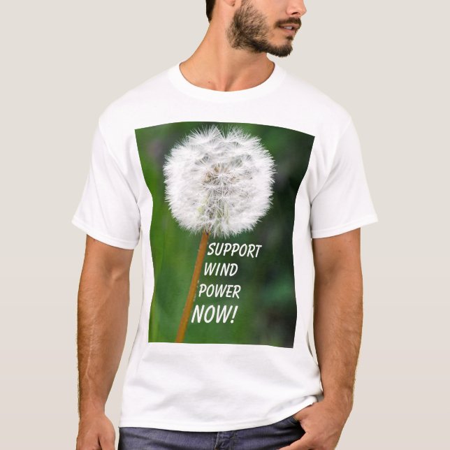 Camiseta Dandelion Seed Head Wind Power (Anverso)