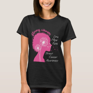 Camiseta Dandelion Sensibilización sobre el cáncer de mama