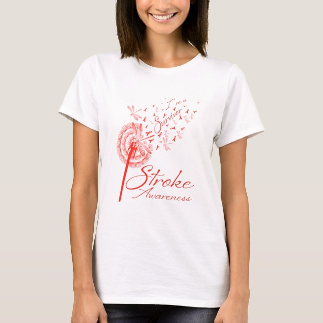 Camiseta Dandelion Soy un sobreviviente de la flor de sensi (Anverso)