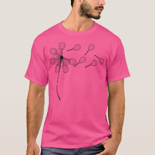 Camiseta Dandelion Tennis Racket Shirt Para Jugador De Teni