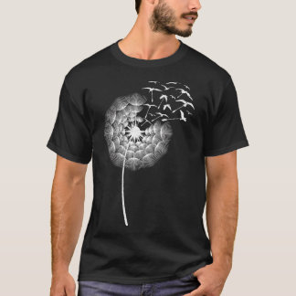 Camiseta Dandelions Dove of Peace Bird lover Dandelion Bird