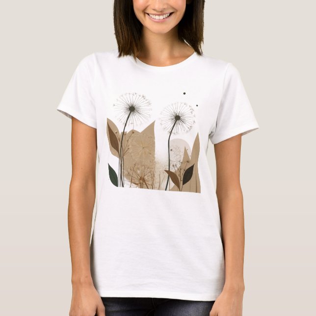 Camiseta dandelions matisse style (Anverso)