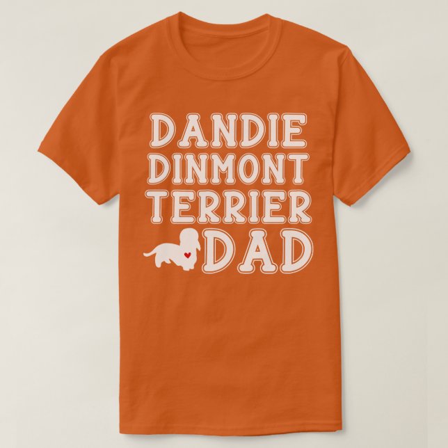 Camiseta Dandie Dinmont Terrier Dad (Diseño del anverso)