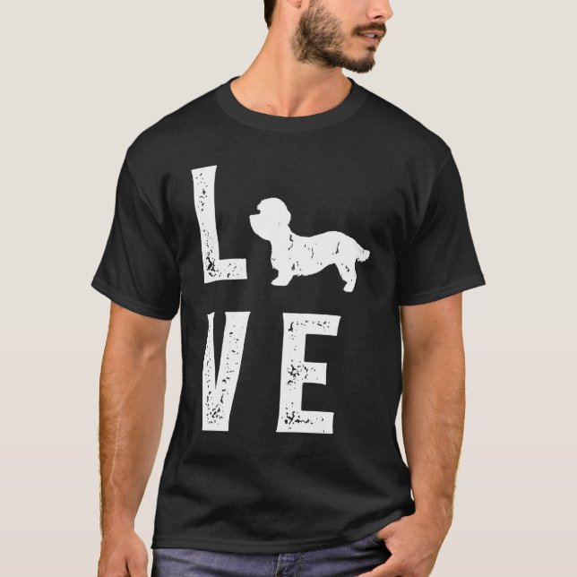 Camiseta Dandie Dinmont Terrier Love  1 (Anverso)