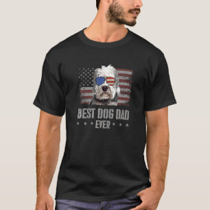 Camiseta Dandie Dinmont Terrier Mejor Perro Papá Nunca Retr