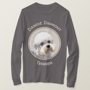 Camiseta Dandie Dinmont Terrier Pintura Original De Perro
