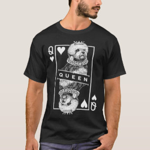Camiseta Dandie Dinmont Terrier Reina De Corazones Perro