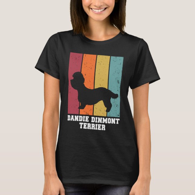 Camiseta Dandie Dinmont Terrier Vintage  1 (Anverso)