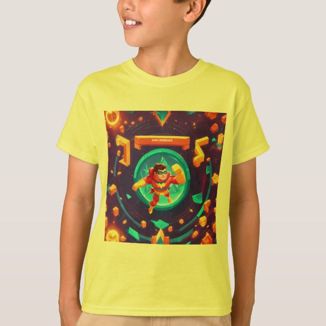 Camiseta dándoles fuerza sobrehumana (Anverso)