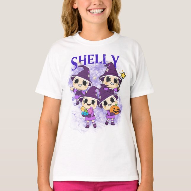Camiseta Dandy's World Shelly Halloween (Anverso)
