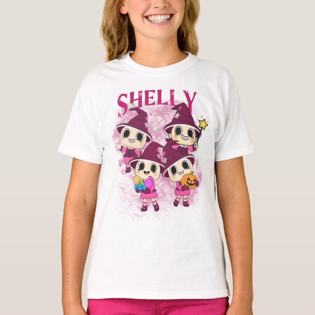 Camiseta Dandy's World Shelly Halloween (Anverso)