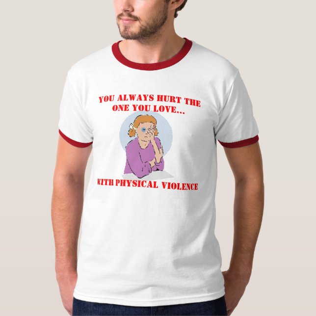 Camiseta Dañe el que usted ama (Anverso)