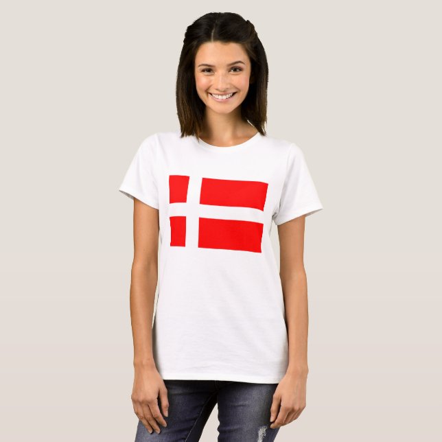 Camiseta danesa de la bandera (Anverso completo)