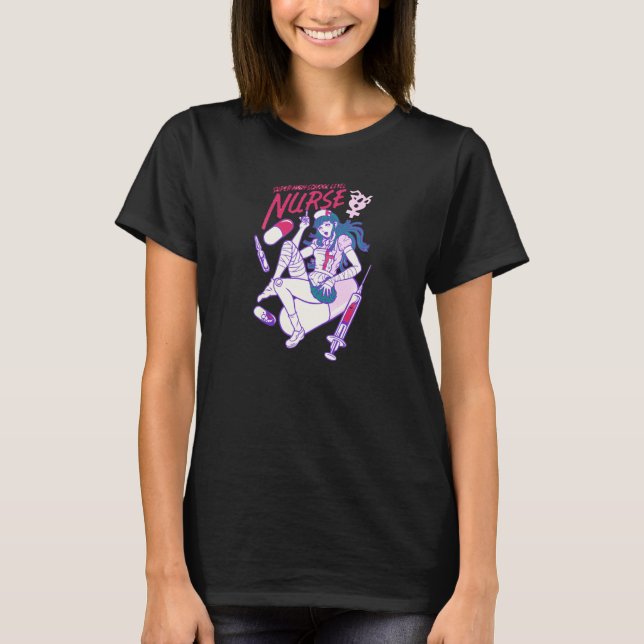 Camiseta Danganronpa 2 última enfermera Mikan Tsumiki Paste (Anverso)