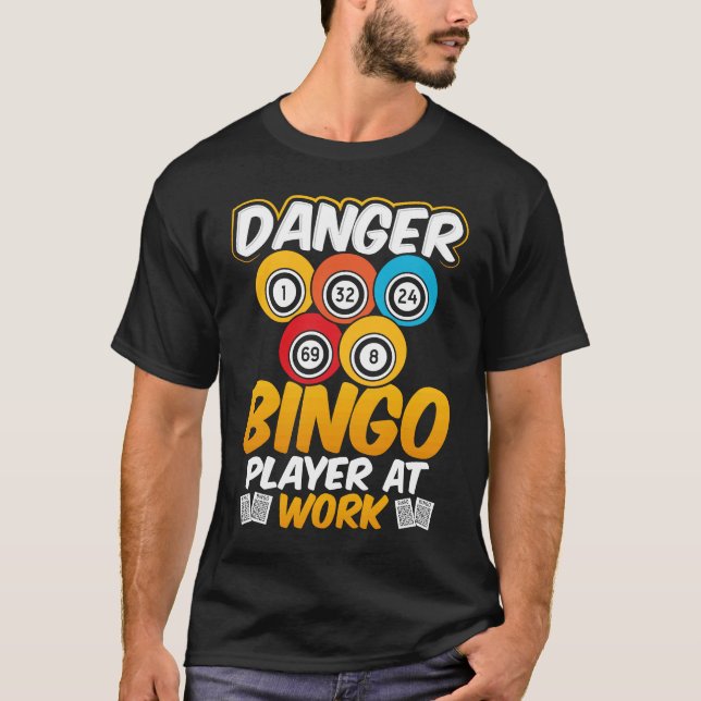 Camiseta Danger Bingo Player At Work (Anverso)