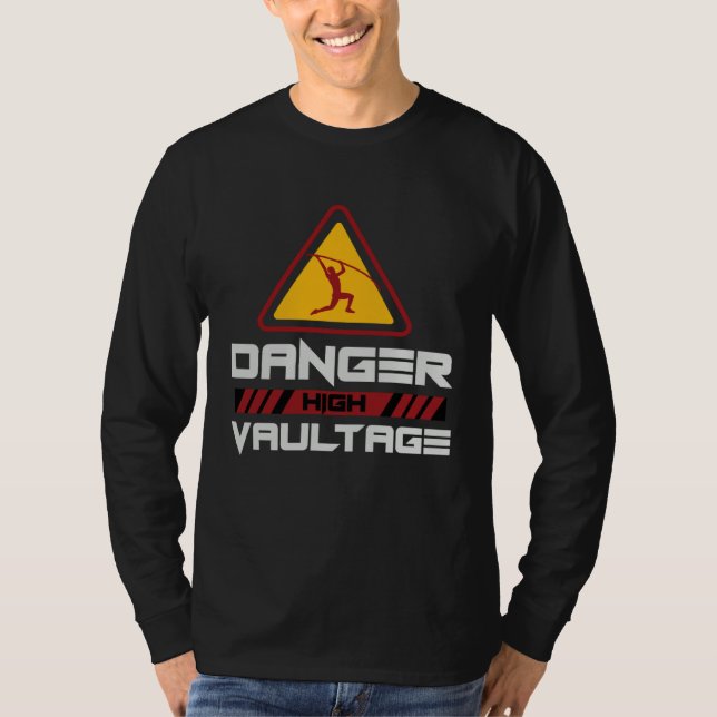 Camiseta Danger High Vaultage Pole Vault Player (Anverso)