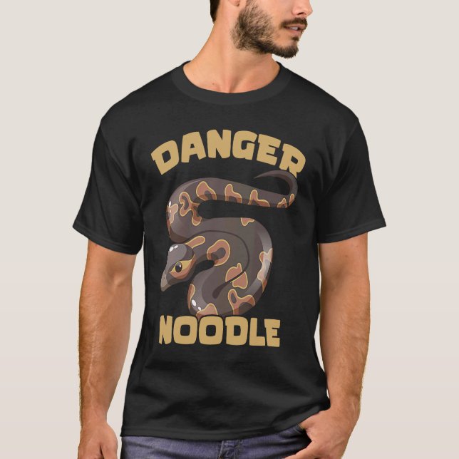 Camiseta Danger Noodle Ball Python Snake  Reptile Serpent (Anverso)