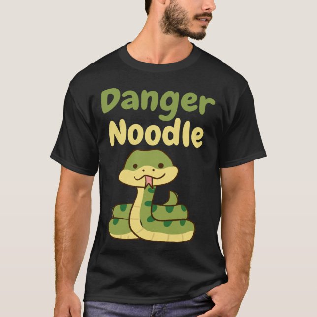 Camiseta Danger Noodle  Cute Snake Reptile (Anverso)